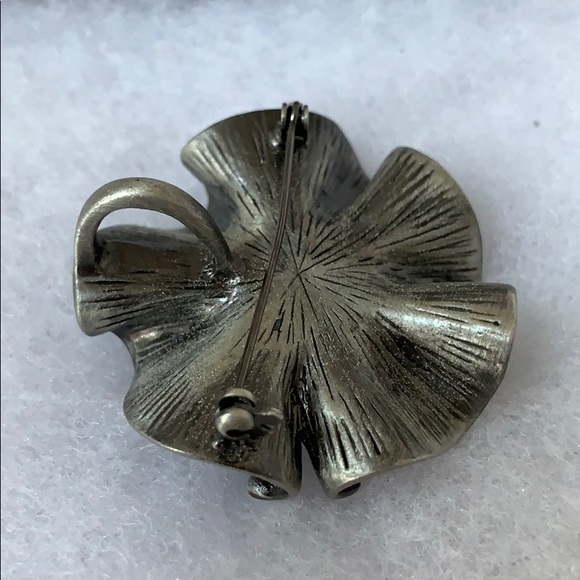 Brooch or Pendant Metal Flower - Picture 4 of 5